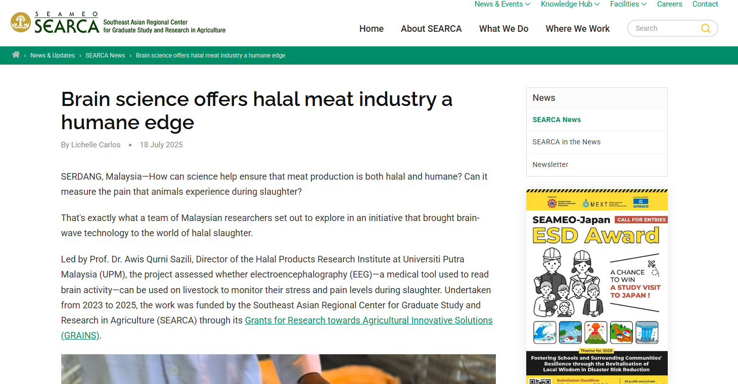 Brain Science Offers Halal Meat Industry a Humane Edge